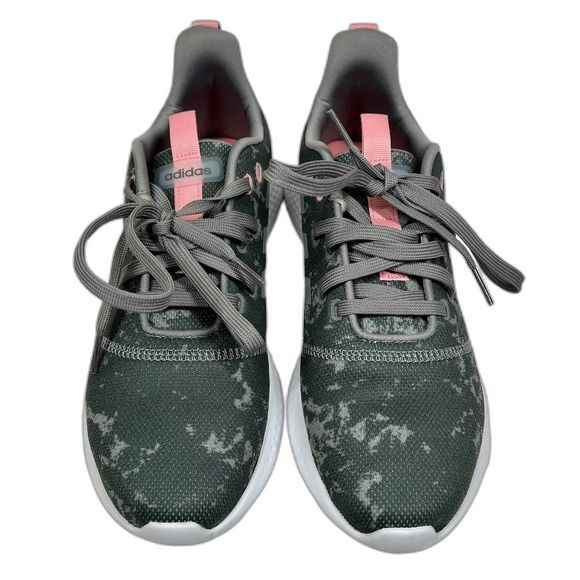 Adidas Cloudfoam PureMotion Women's Athletic Running Sneaker Camo Gray-Pink 11 - Picture 1 of 14
